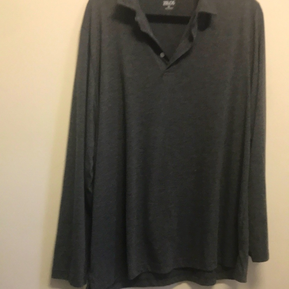 ZELO men shirt long sleeves; 3 buttons from the neck